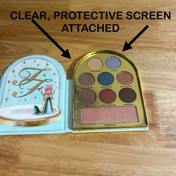 NWT TOO FACED Snow Globes ‘HOLIDAY ANGEL’ Eye & Face Palette - Picture 2 of 9